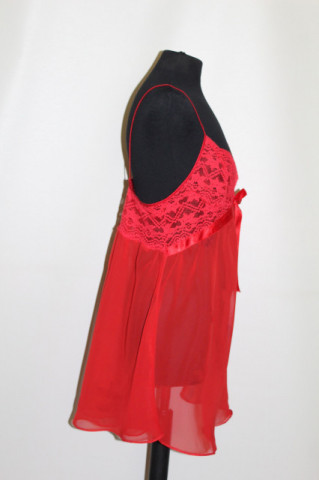 Babydoll roșu repro anii 60