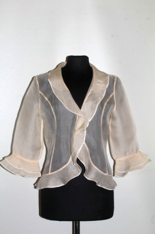 Bluză din organza ivoire – retro anii ’90