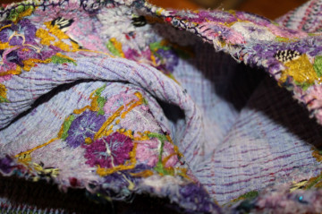 Bluza hippie din tapiserie violet – vibe boem anii ’70 - Img 8