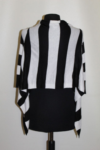 Bolero dungi alb‑negru – vintage casual chic - Img 2