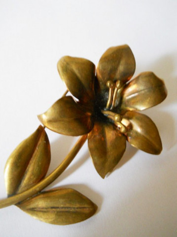 Brosa antique floare alama perioada edwardiana cca. 1900
