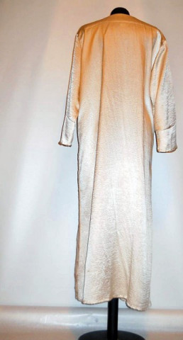 Caftan din crepe satin bej anii '80