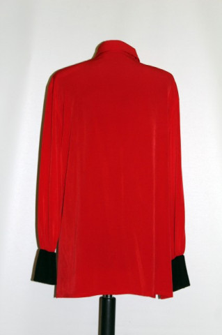 Camasa retro rosie "Jean Claire" anii '80