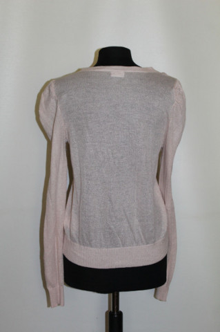 Cardigan roz antic tricotat – repro anii ’70, vibe retro delicat - Img 3