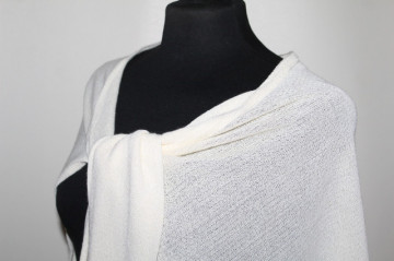 Cardigan vintage Philomena Christ – tricot ivoire minimalist, designer european - Img 4