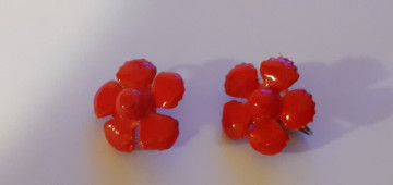 Cercei floare corai anii 50