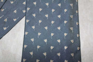 Cravata lalele brodate "Monti" anii '70  - '80