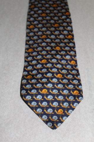 Cravata print melci "Beaufort" anii '70