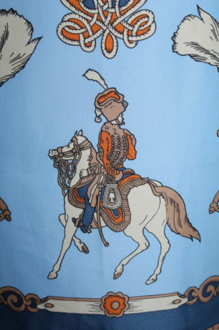 Esarfa print cavalerie anii '80