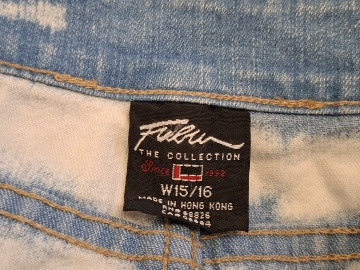 Fustă denim Fubu anii ’90 – bleu deschis, prespălată, vintage - Img 7