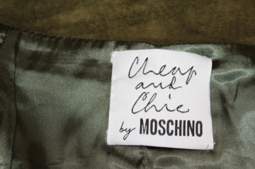 Fustă din piele întoarsă Moschino – retro - Img 8