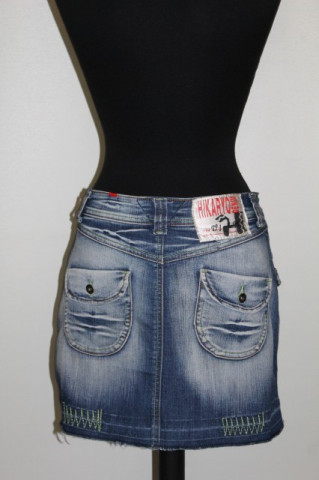 Fustă mini jeans Hikaryo anii 90