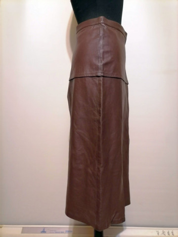 Fustă vintage din piele naturală Blumode – rock retro anii ’80 - Img 2