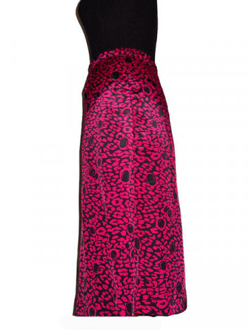 Fusta vintage fucsia model geometric anii '60