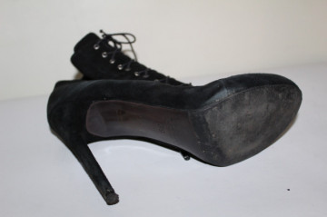 Ghete negre Christhelen B. – piele întoarsă  - Img 7