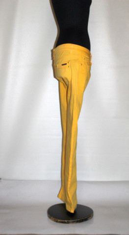 Jeans galben intens – retro repro anii ’90 - Img 2