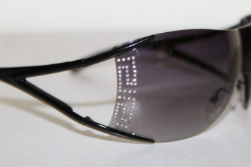 Ochelari de soare fumurii cu cristale "Versace"