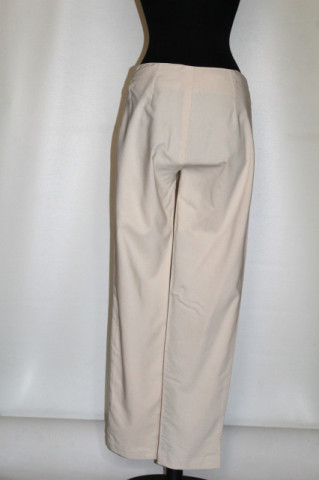 Pantaloni crem clasici – vintage anii ’90, model țigaretă - Img 4