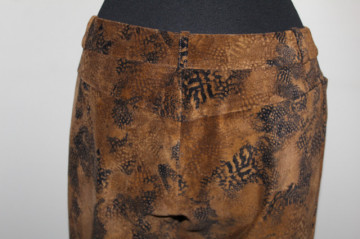 Pantaloni din catifea Kenzo Jungle print maro – retro anii ’90 - Img 4