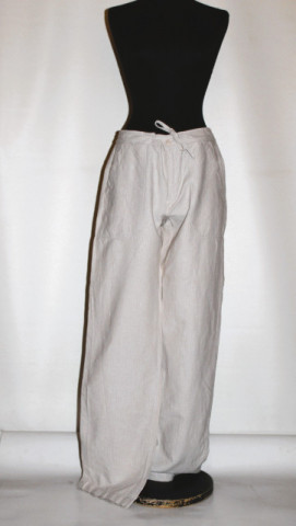 Pantaloni grej cu dungi verticale – retro repro anii ’80