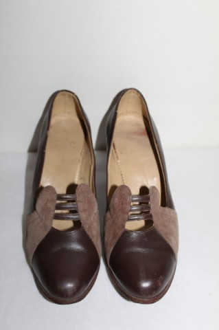 Pantofi vintage bicolori anii '20