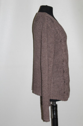 Pulover maro „cafea cu lapte” – tricot casual vintage - Img 2