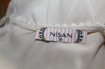 Rochie bej din pânză topită Nisan – stil retro fresh - Img 7