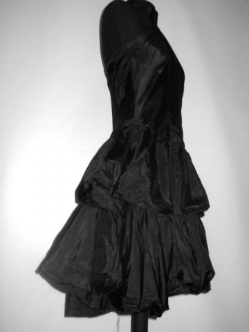 Rochie de ocazie din moar negru anii '80
