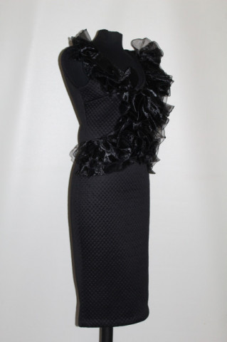 Rochie de ocazie LouLou neagră – designer contemporan - Img 4