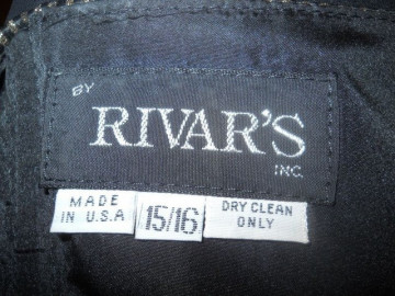 Rochie de ocazie neagra dungi aurii anii '80