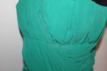 Rochie de ocazie verde smarald repro anii 80