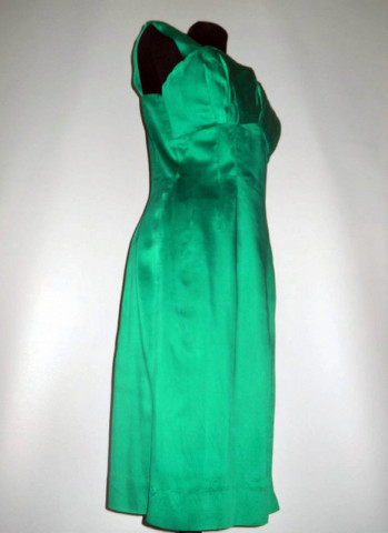 Rochie de ocazie verde smarald vintage anii '50