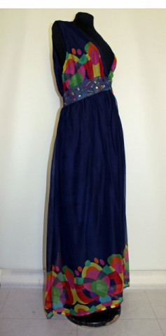 Rochie maxi buline multicolore repro anii '70