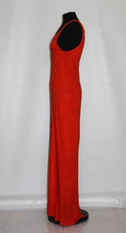 Rochie maxi caramizie repro anii '70