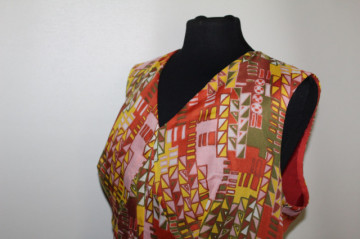 Rochie mod vintage print anii ‘60