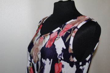 Rochie print floral stilizat – vintage anii ’90 - Img 5