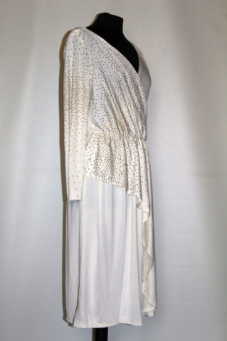 Rochie retro aplicații glitter auriu anii 80