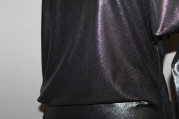 Rochie retro Fervente argintiu metalizat – retro anii ’90 - Img 6