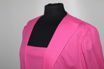Rochie roz cu negru anii 80