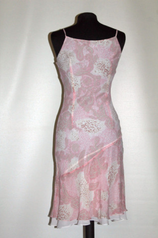 Rochie roz deschis arabescuri repro anii '70