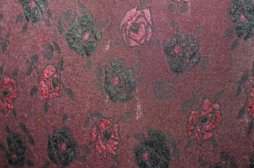 Rochie vintage de ocazie din brocart vișiniu – anii ’60 - Img 7