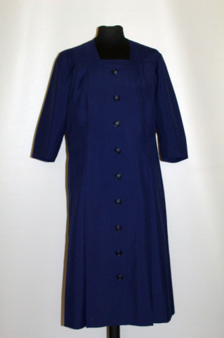 Rochie vintage din stofa bleumarin anii '50