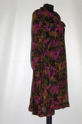 Rochie vintage din voal de mătase naturală anii 60