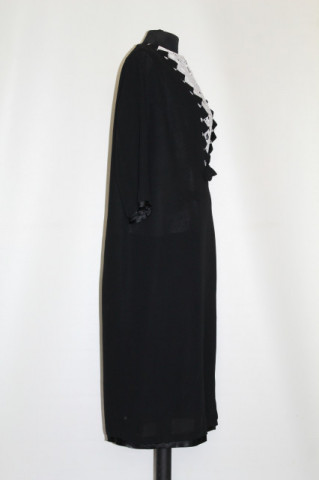 Rochie vintage neagra cu chemise anii '20