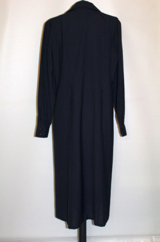Rochie vintage neagră Trevira anii 70