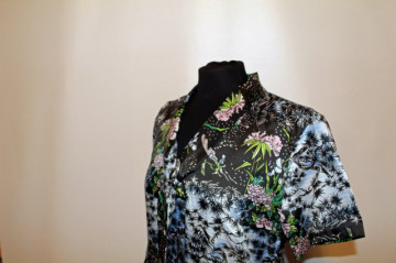 Rochie vintage peisaj acvatic anii '60