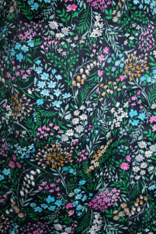 Rochie vintage  print floral multicolor anii ‘ 60