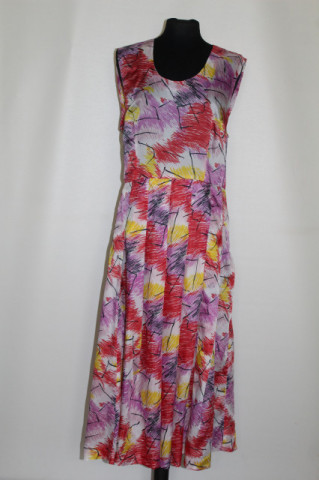 Rochie vintage print grafic multicolor – vibe retro anii ’70