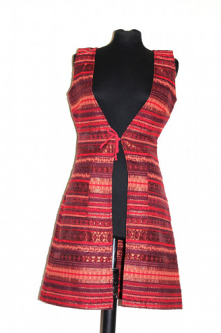 Vestă tapestry repro anii ’70 – retro boho chic