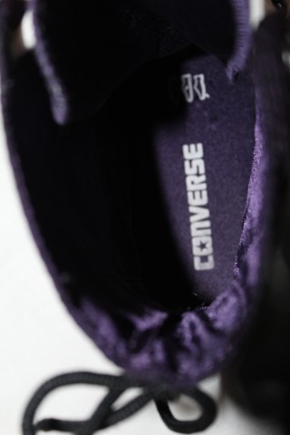 Bascheți Converse violet cu steluțe – sneakers vintage sport retro - Img 8